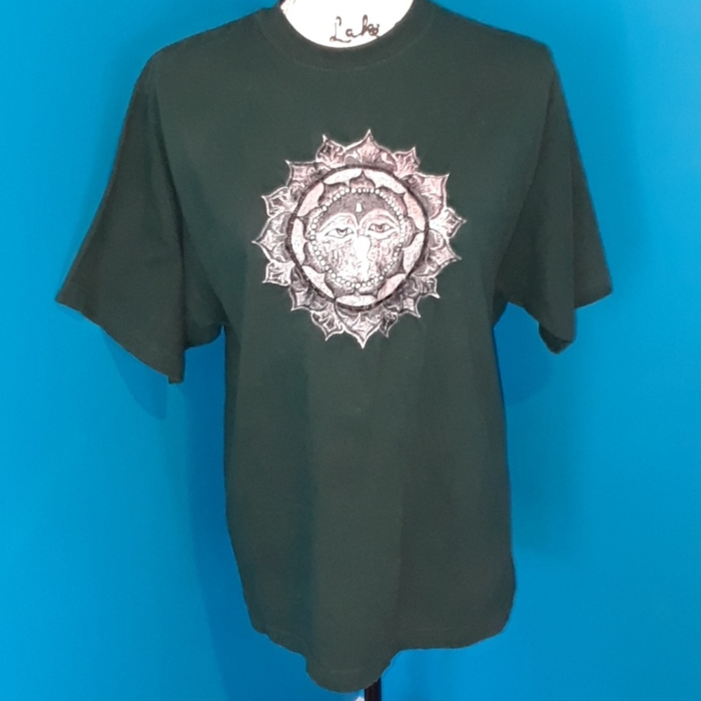 5/25. Shangri-La Forest Green Sun Tee Shirt